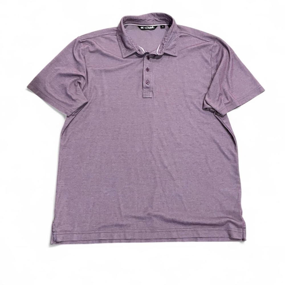 Travis Mathew Lavender Golf Polo Shirt